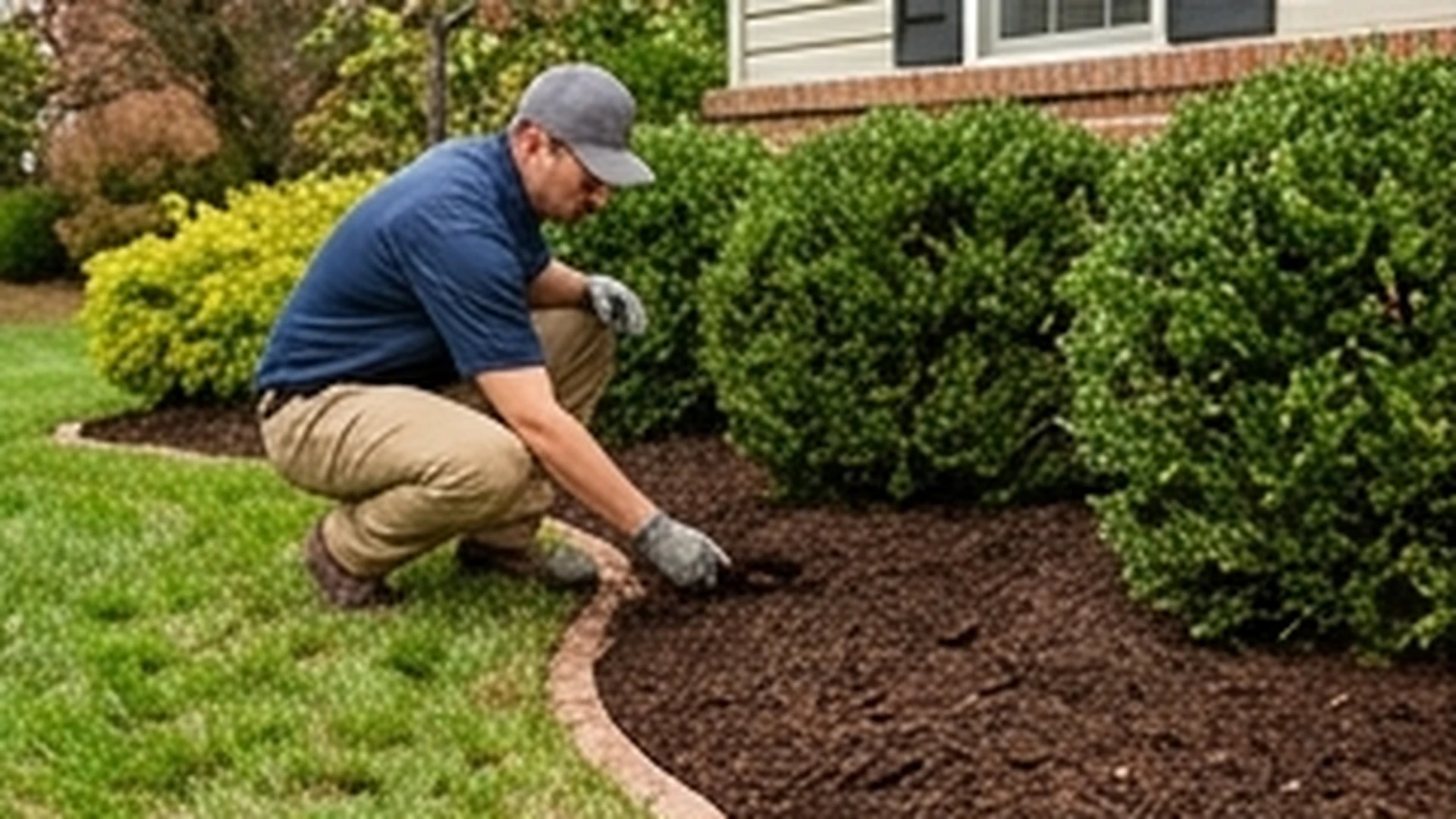 Mulch bed edges and curb appeal enhancements