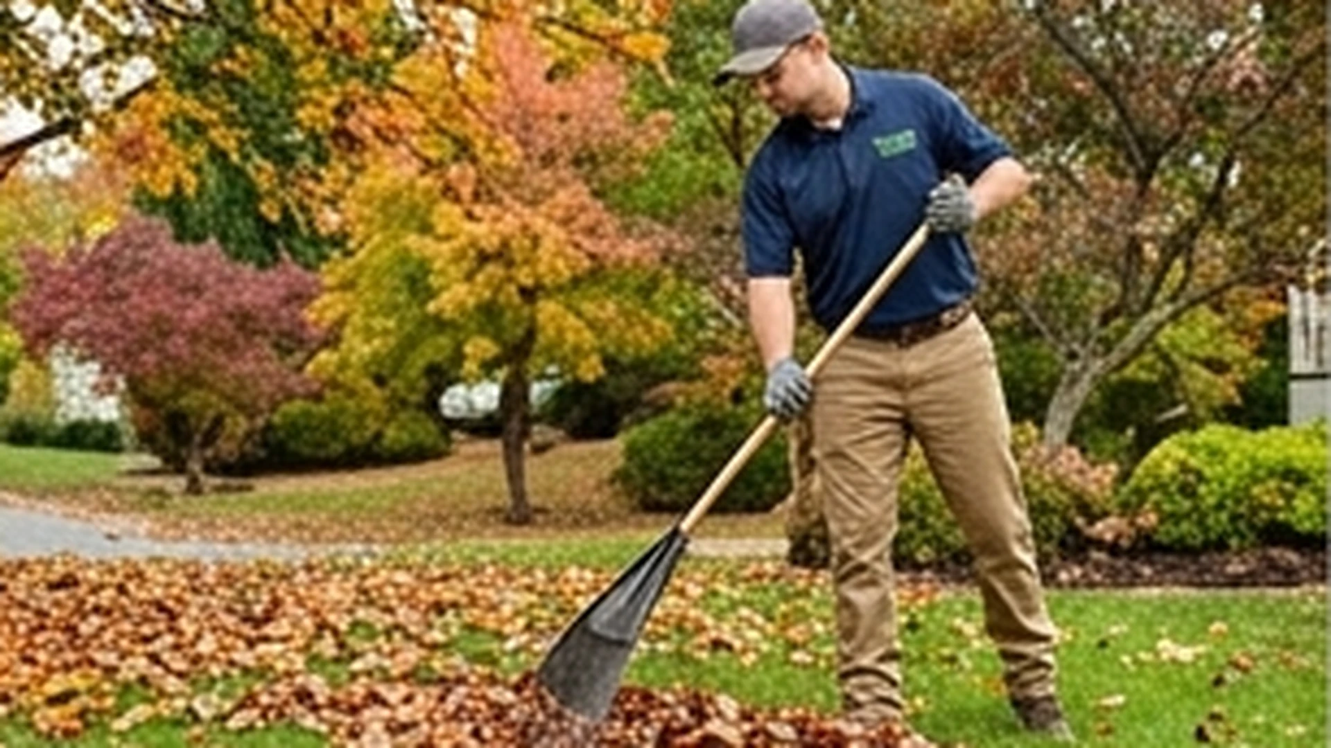 Spring cleanup fall leaves and seasonal yard care